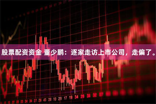股票配资资金 董少鹏：逐家走访上市公司，走偏了。